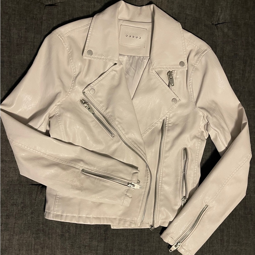 Blank NYC Bone faux leather jacket